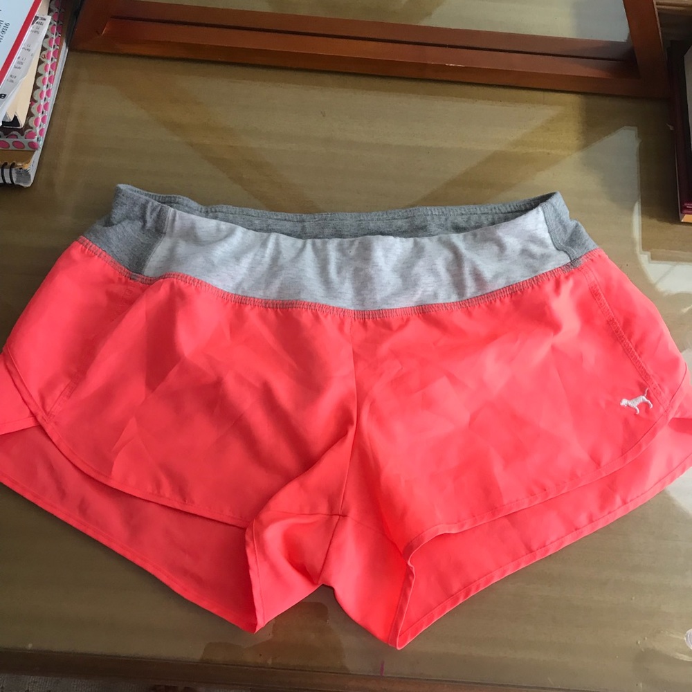 PINK athletic shorts with built in underwear